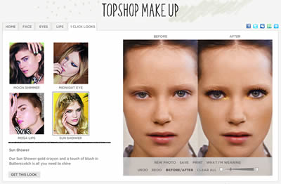 TopShop - Virtual Makeover